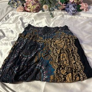 Drop Crotch Harem Pants with Elastic Ankle and Waiste Purple Teal Black